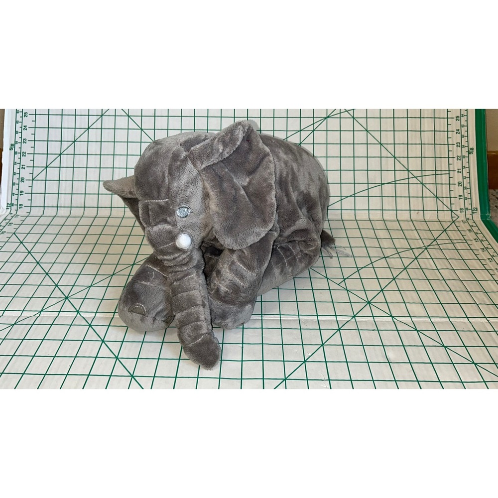Unbranded 15" Plush Elephant Stuffed Animal Gray Safari Nursery Cuddly Toy